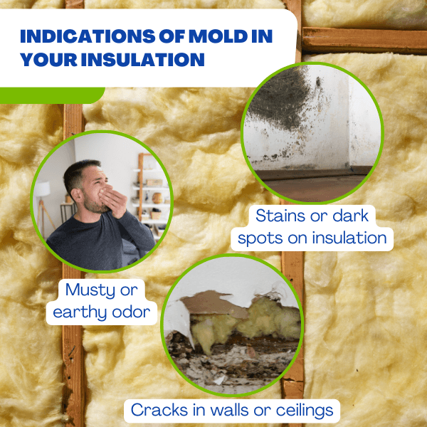 Indications of Mold attic insulation