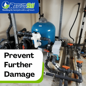 water damage restoration process in west palm beach