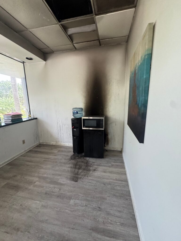Commercial Fire Damage Restoration in Boca Raton After Refrigerator Fire