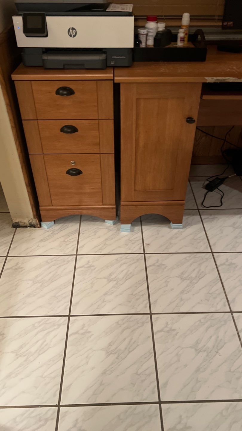 Residential flooding from a broken toilet supply line